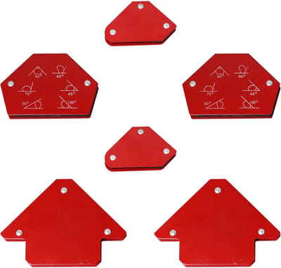 Allecto - Magnetic Welding Holder Set - Magnetische Laspositiehouder - Efficiënt en Veilig - Rood - Lasaccessoires - Maximaal 10 kg - Geschikt voor...