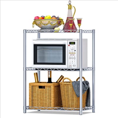 3-Laags Multifunctioneel Rek Opbergplank 56*35*80cm Organizer Plank Staande Opbergrek Badkamerplank