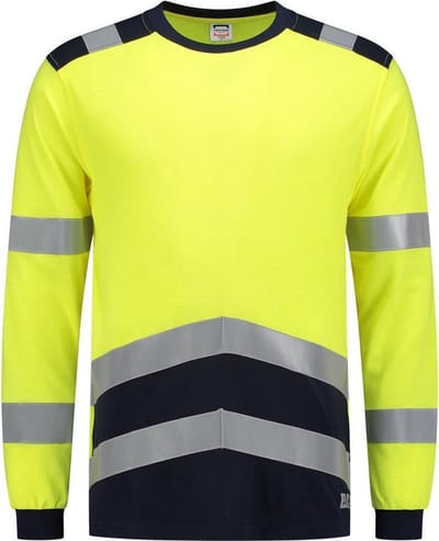 Tricorp 103003 T-Shirt Multinorm Bicolor - Fluo Geel/Inkt - 4XL