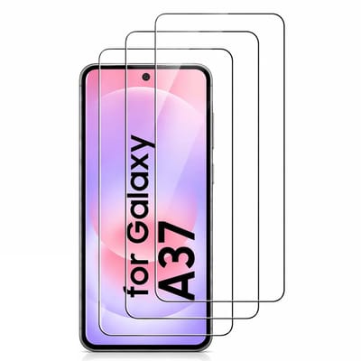 Screenprotector Gehard 9H Geschikt voor Samsung Galaxy A37 – Anti-kras - 3-Pack Tempered Glas