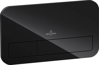 Villeroy & Boch ViConnect bedieningspaneel glas glossy zwart tbv ViConnect reservoir