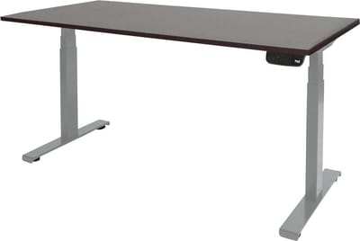 Zit Sta Bureau - T-poot Elek 180x90 logan -alu frame