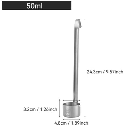 Wijnlepel met Lange Steel Roestvrij Staal Wijnschenklepel Olie Saus Pollepel Barman Hangen Maatbeker Keuken Bar Gereedschap gray