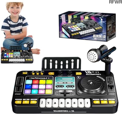 RFWR® Muzikaal Mixer Pianospeelgoed - USB Oplaadbaar DJ-toetsenbord met Geluidseffecten en Lichteffecten