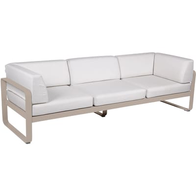 Fermob BELLEVIE club sofa 3 zits - 14 muskaat - 81 witgrijs