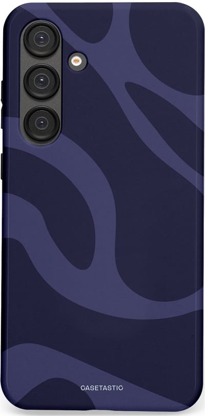 Casetastic Hoesje Geschikt voor Samsung S25 Plus - Stijlvolle Beschermende Duo-layer Case - Diepzee Marine Golven