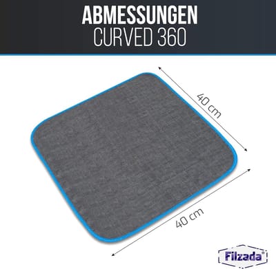 14x Curved 360 - Lakvriendelijke microvezeldoek voor auto's - Extreme zuigkracht en pluisvrij dankzij extreem zachte microvezel - Autopoetsdoeken voor professionele autoverzorging in 40x40cm (14)