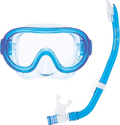 ReefTourer Snorkelset Kind – Siliconen duikbril met snorkel – Comfortabele pasvorm – Lichtblauw – RC-0203 CB