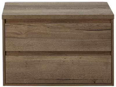 Porto Badmeubelset 90 cm - Tabacco - Wastafelbovenblad Tabacco
