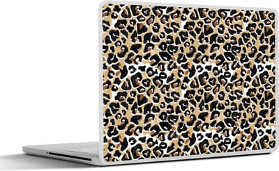 Laptop sticker - 15.6 inch - Dierenprint - Panter - Aquarelverf - 36x27,5cm - Laptopstickers - Laptop skin - Cover