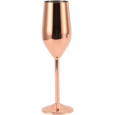 Champagnefluiten Roestvrij Staal Koperen Plating Vaatwasserbestendig Champagneglaasjes voor Feest Thuis L(for 6.5-9kg)