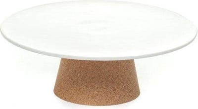 Amorim Cork Soulmate Randezvous Taartplateau - Kurk/Keramiek - Ø28 cm - Wit