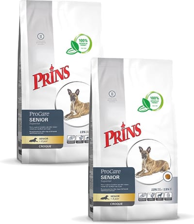 Prins Procare Senior Croque Superior Gevogelte&Vlees - Hondenvoer - 2 x 10 kg