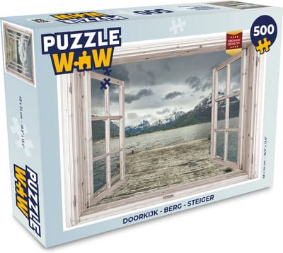 Puzzel Doorkijk - Berg - Steiger - Legpuzzel - Puzzel 500 stukjes