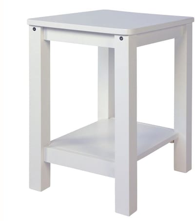 Homestyle4u Nachtkastje - Bijzettafel - Hout - Slaapkamer - Woonkamertafel - Wit