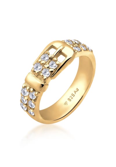 Elli - Ring - Dames band met zirkonia in 925 sterling zilver - Dames