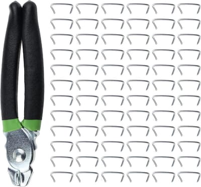 Hogringtang Set met 300 Stuks Hogringen voor Bekleding, Hekken en Draadwerk