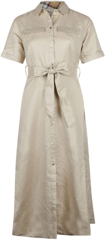 Barbour Lange Jurk Margaret Ecru