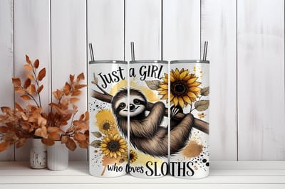 Thermosbeker Luiaard - 600 ml RVS Tumbler met Rietje - Cadeau - Schoolbeker - Antilek dop - Vaatwasserbestendig - Werkbeker - To go beker - Zomaar