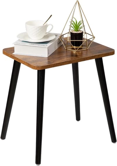 Kleine Tafel - Bijzettafel - Ruimte Besparen - Moderne Stijl - 40x30x42cm - Rustiek Bruin
