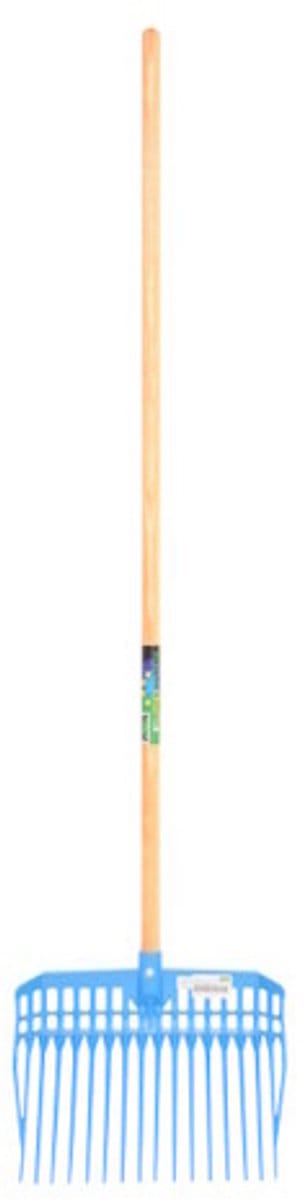 MM Eurotool Vijgenvork kunststof - houten steel 140cm Kleur korenblauw