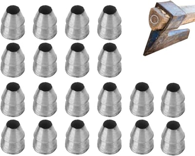 Gereedschapsgreepwiggen, bijlwigkit, veiligheidsaswig, wigset, montageset, wigset, wiggen met ronde handgreep, conische stalen wiggen voor bijl klauwhamer-suggesties