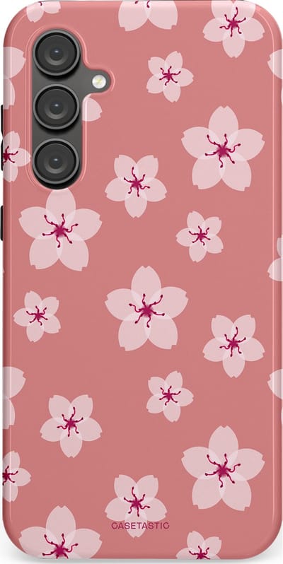 Casetastic Hoesje Geschikt voor Samsung S23 FE - Stijlvolle Beschermende Duo-layer Case - Roze Sakura Bloesems Elegante Japan Rituals