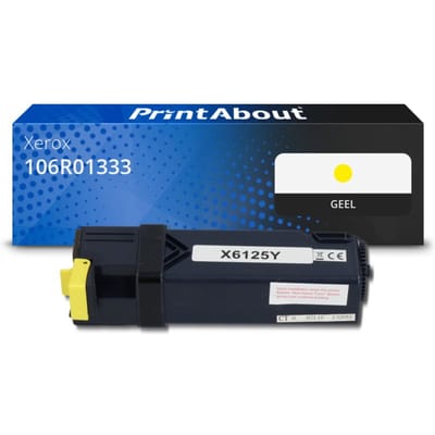 PrintAbout huismerk Toner 106R01333 Geel Geschikt voor Xerox