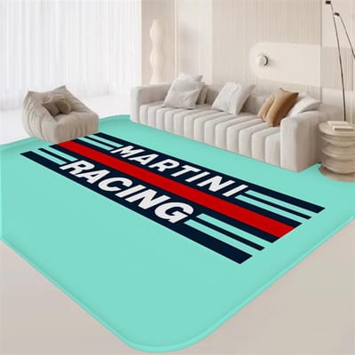 M-Martini Racing logo Kamerkleden Wasbaar Antislip Woonkamer Bank Stoelen Vloerkleed Keuken Alfombra 80*160cm