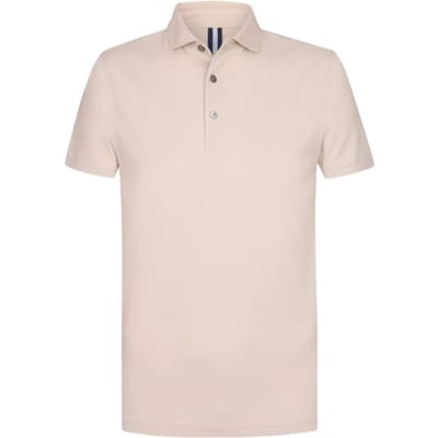 Profuomo Poloshirt Luxury Knitted Beige - Maat XXL - Heren