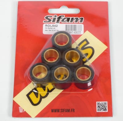 variatorrol sifam voor scooter piaggio 50 vespa et2 2000 tot 2005 19x15.5 7.5grs nieuw