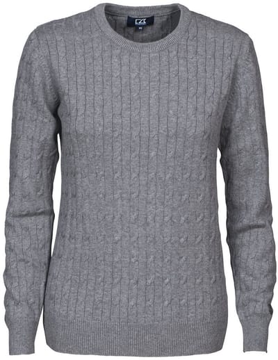Cutter & Buck Blakely Knitted Sweater Dames 355403 - Grijs Melange - XL