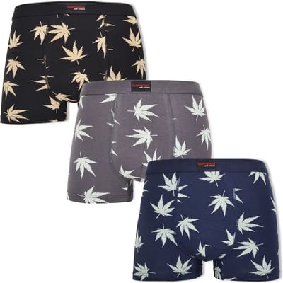 Heren katoenen boxershorts - 3-pack - Gianvaglia - 3 kleuren - Maat XL
