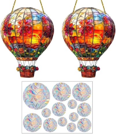Creatieve luchtballon hangers en raamsticker, acryl decoraties voor unieke woninginrichting en feestversiering