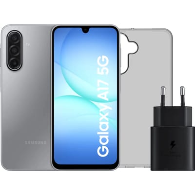 Samsung Galaxy A17 128GB Grijs 5G + Accessoirepakket