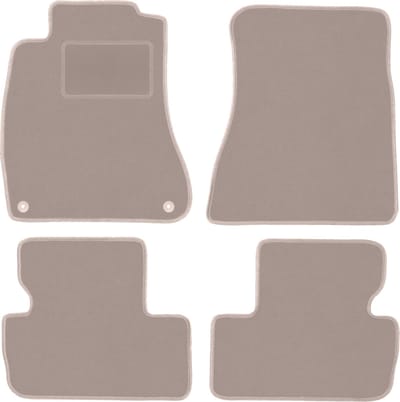 Beige velours matten voor: Lexus IS II sedan (2005-2013)