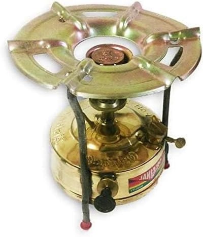 Camping Stove - Petroleum Stove - Buiten Koken - Messing Constructie - 1.5 Liter Tank - Brass