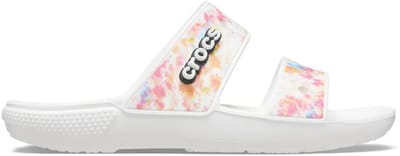 Crocs Classic Tiedye Graphic Sandal Wit/Multi Maat 46/47 US M12