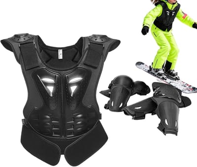 Jeugd Beschermingsset - Motorpak Vest - Buiten Sporten - Ademend Ontwerp - 8-15 Jaar - Meerkleurig