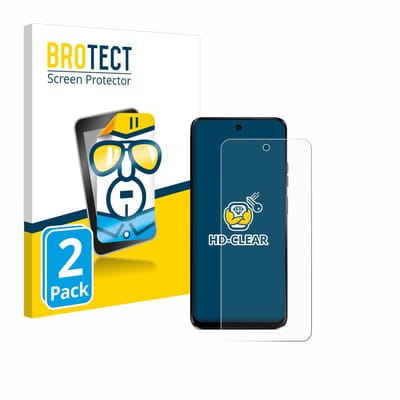 BROTECT - Screenprotector voor Motorola G34 5G - Folie Beschermfolie transparant 2 Stuks