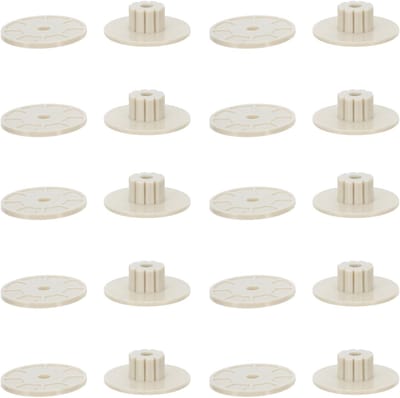 Bevestigingsset Vogelkooi - Moeren en Ringen - Vogelkooi Onderhoud - 10 Sets Inclusief - M6 Standaard - Beige