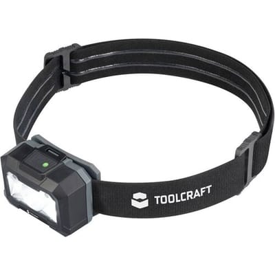 TOOLCRAFT TO-9664731 Hoofdlamp werkt op Li-ion oplaadbare batterij 400 lm 30 h