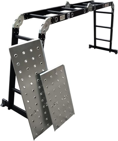 SCT Multivouwladder 4x3 - Aluminium - 2 platforms - 150 kg