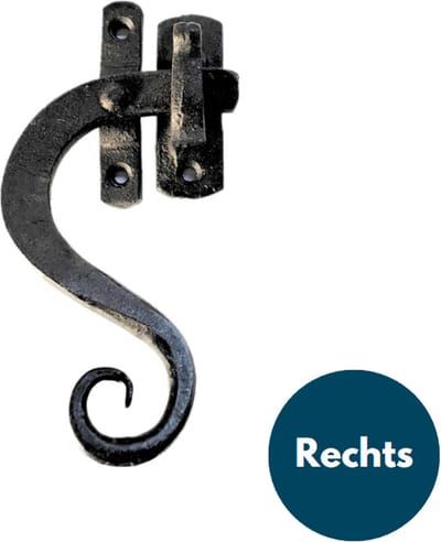 Raamgrendel - Grendel - Raamboom rechts sluitend - Zwart