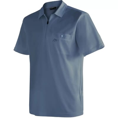 Maier Sports Arwin 2.0 Korte Mouw Poloshirt Blauw XL Man
