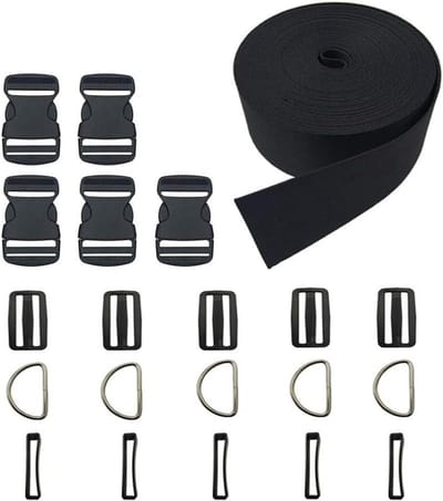 Nylon Singelband Gesp Set - Bagagebanden Riemen - Doe-het-zelf Projecten - 5cm Breedte Perfecte Match