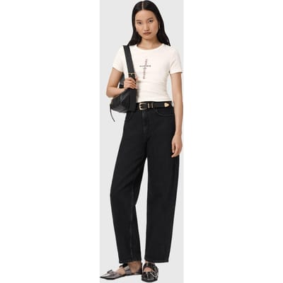 AllSaints Knox Stevie Tee Ashen White Taglia: L | Maglie Sportivi Outlet | Donna | Bianco