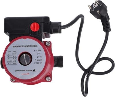 Circulatiepomp Warm Water - Verwarmingspomp CV - Verwarmingswater Cirkuleren - 3 Snelheden Instelbaar - 65L/min - Grijs
