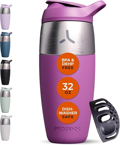 Roestvrijstalen Shaker Cup 950 ml - Lekvrije, BPA-vrije Eiwitshaker met Snap-Fit Roerwerk voor Soepele Shakes