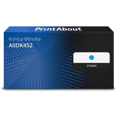 PrintAbout huismerk Toner A0DK452 Cyaan Geschikt voor Konica Minolta